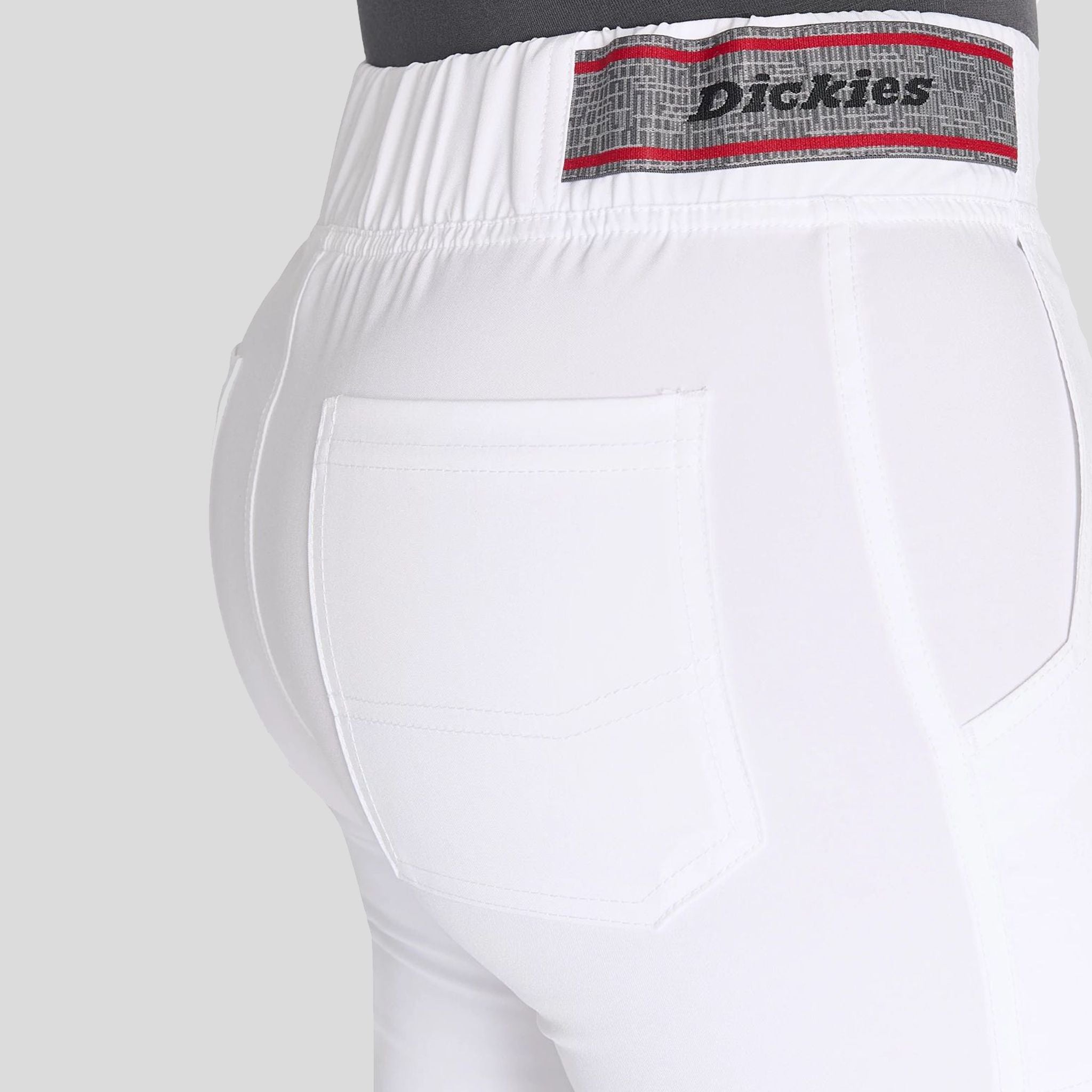 Women's Mid Rise Jogger Scrub Pant | White