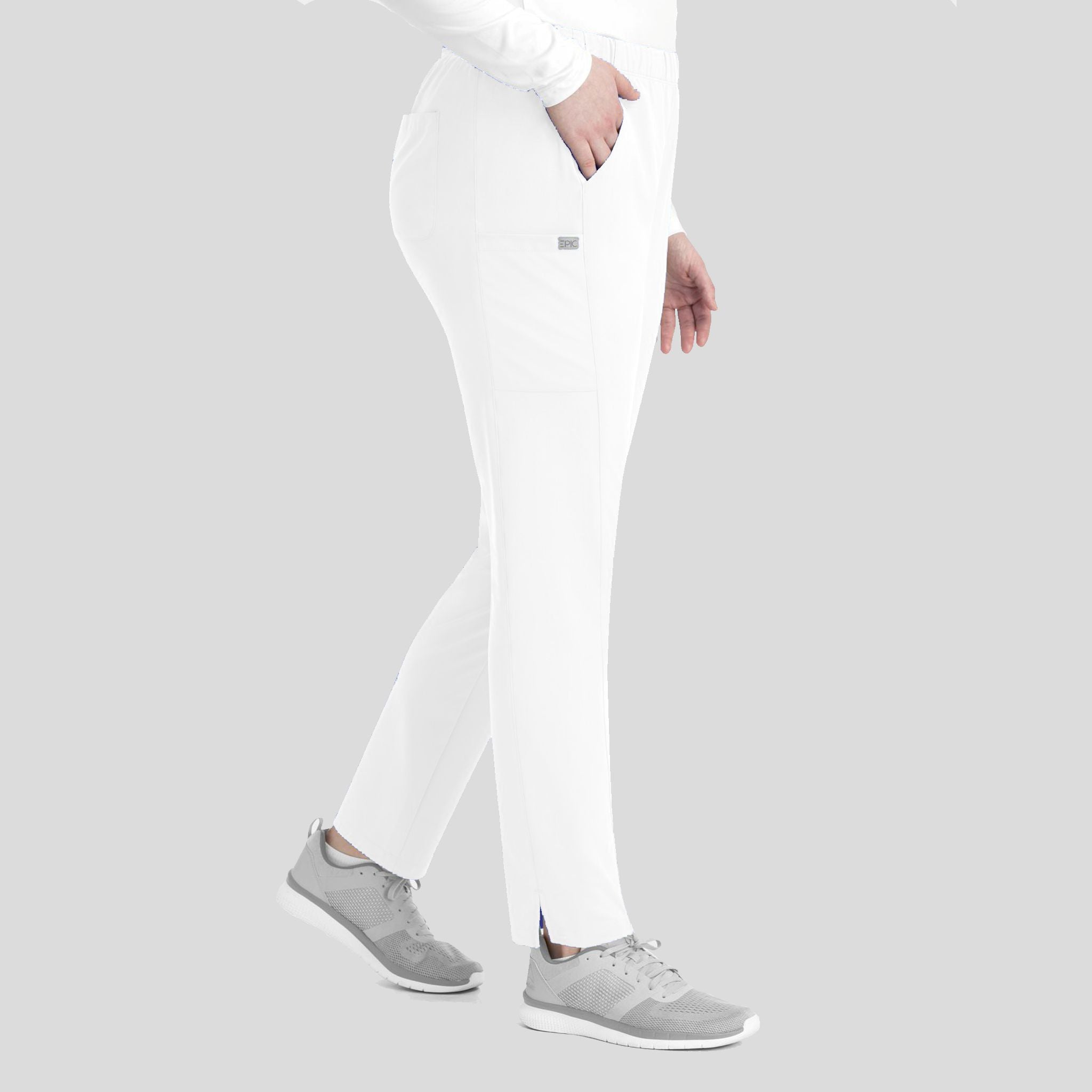Women's Tapered Leg Pant | White