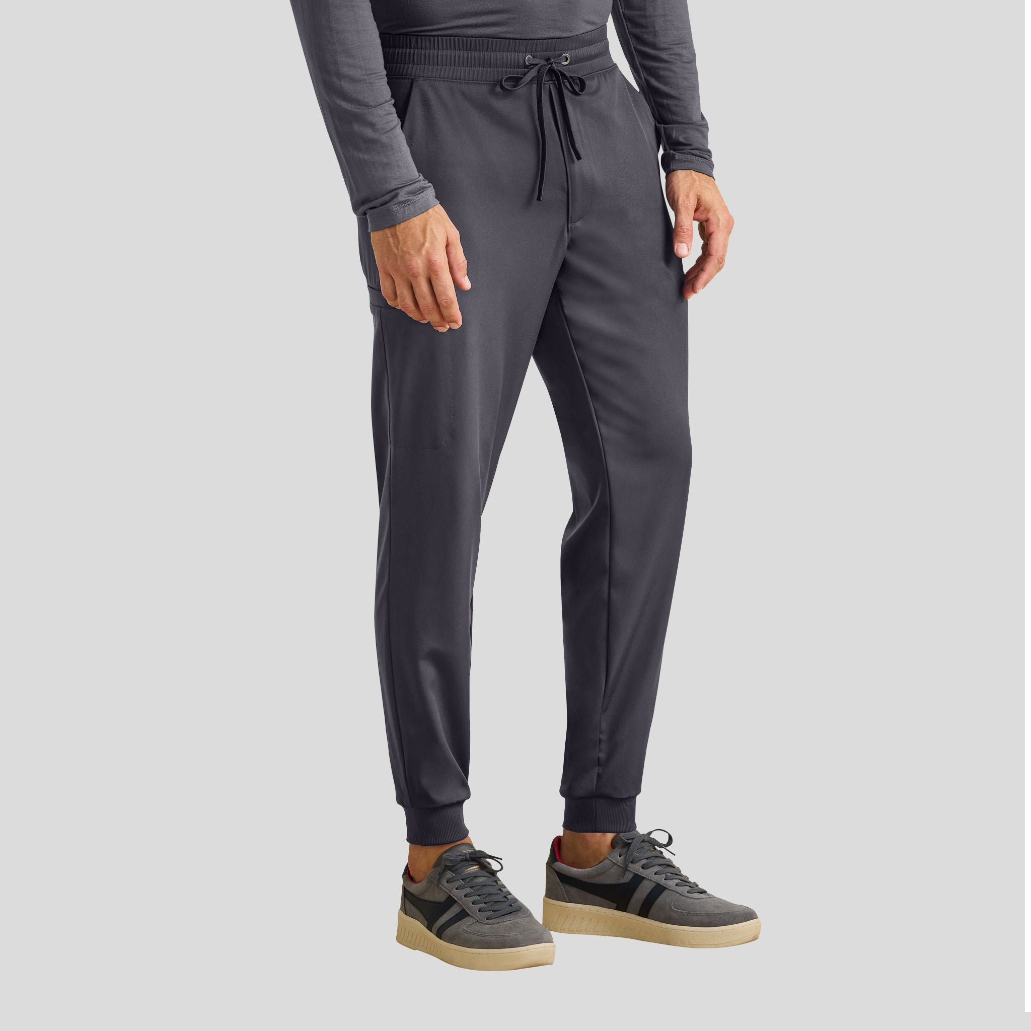 Men's Mid Rise Jogger Scrub Pant | Pewter