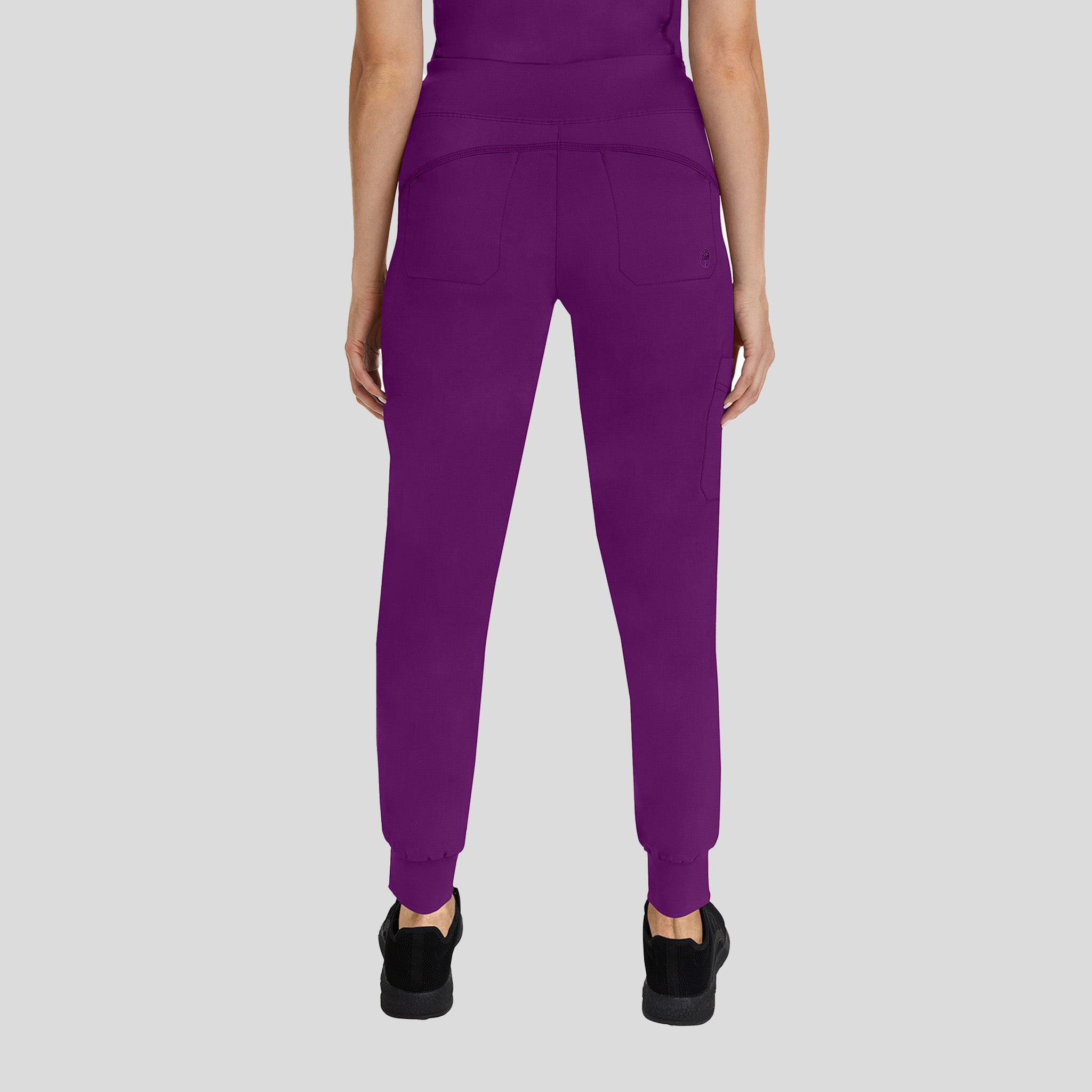 Tara Yoga Jogger Scrub Pant | Eggplant
