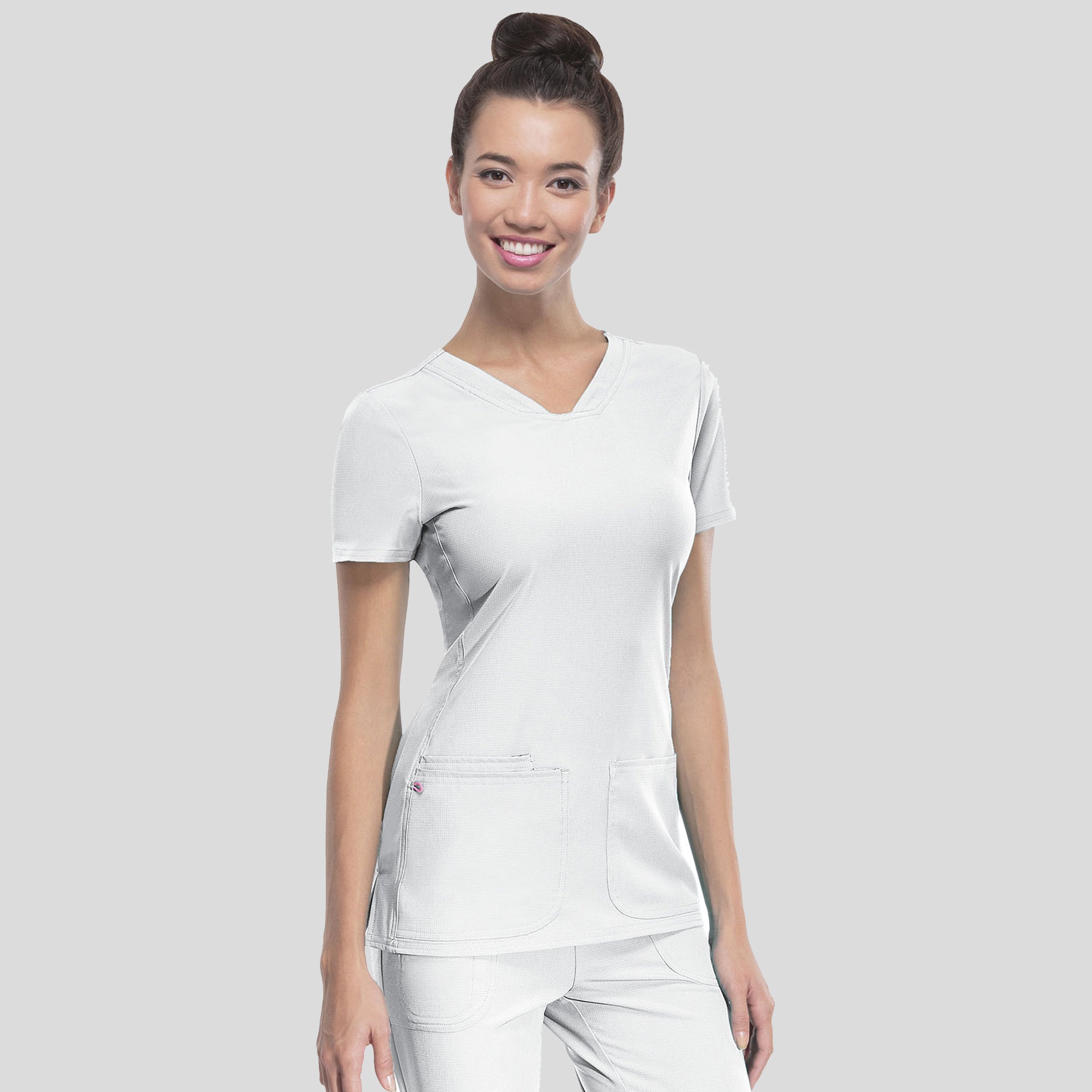 Pitter-Pat V-Neck Top | White