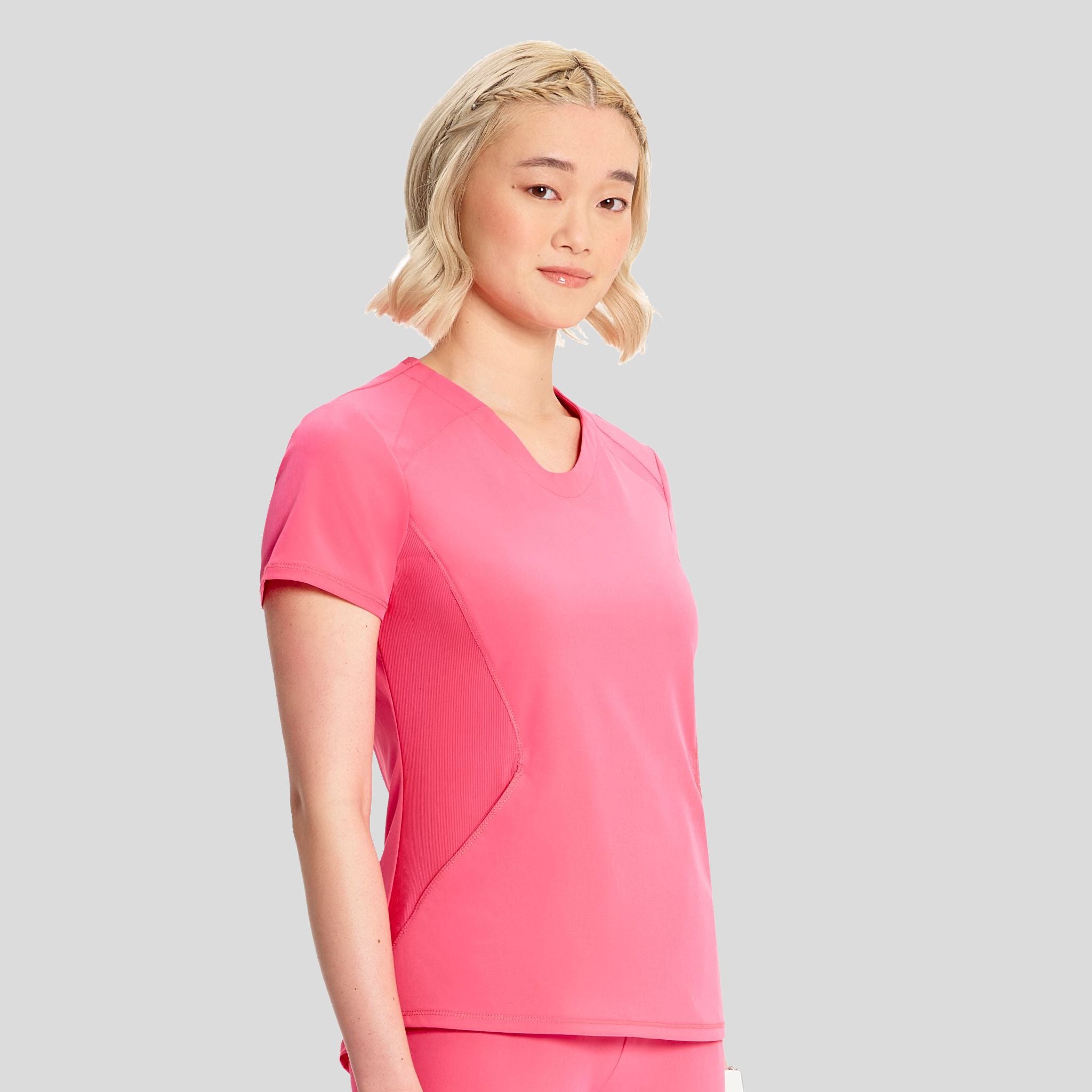 V-Neck Top | Power Pink