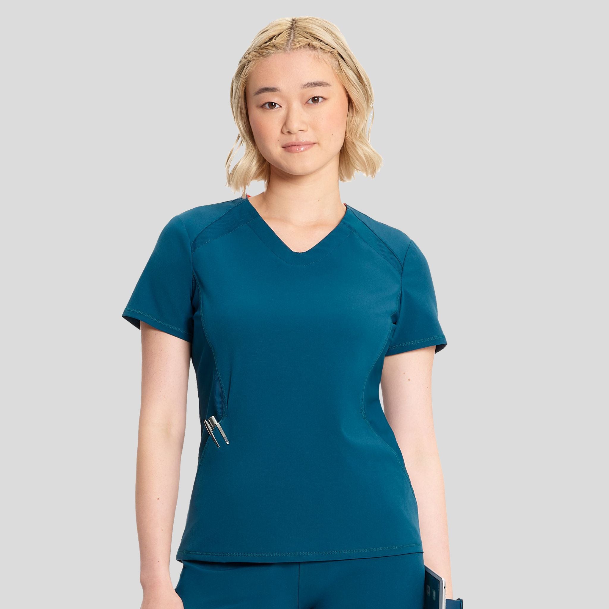 V-Neck Top | Caribbean