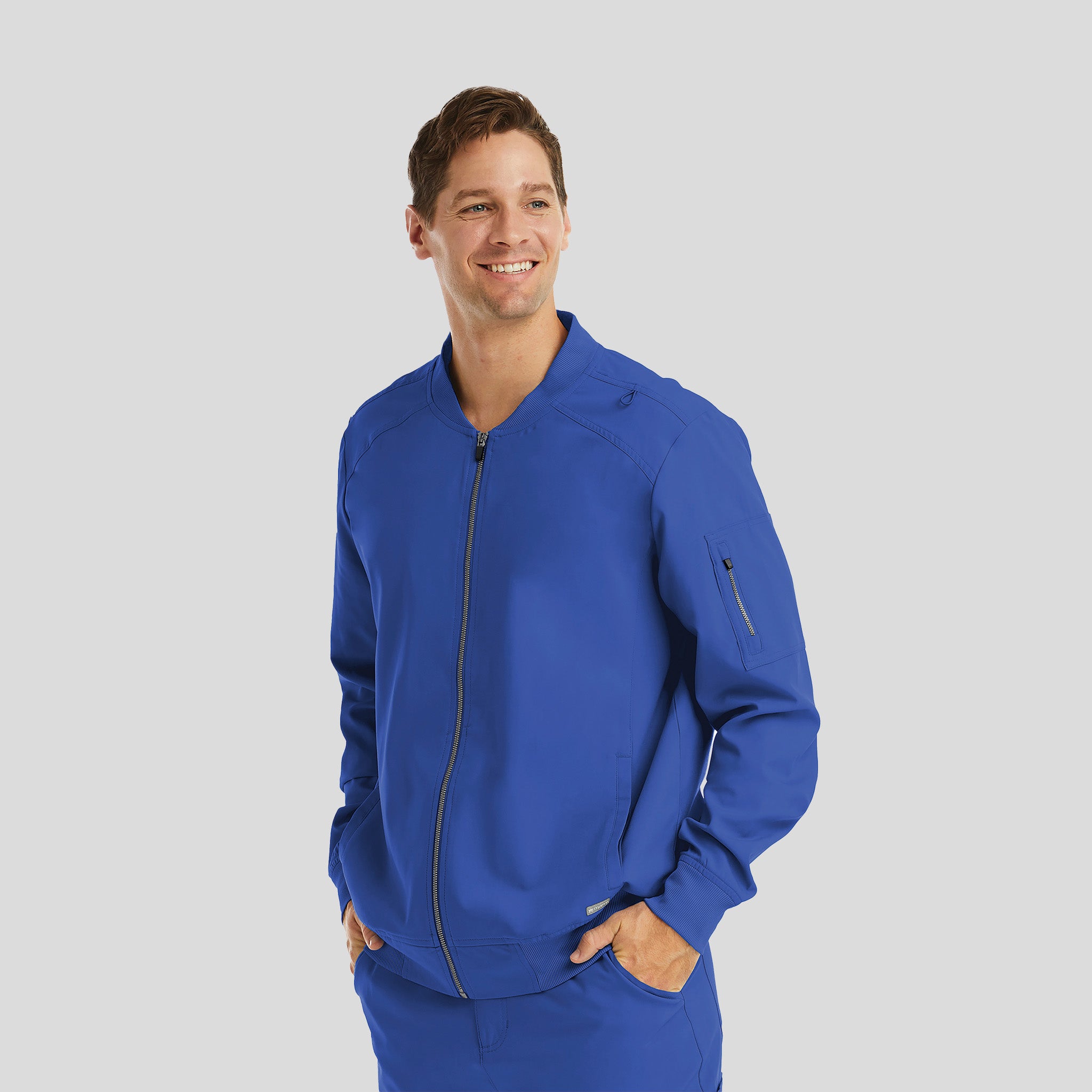 Men’s Full Zip Bomber Jacket | Royal