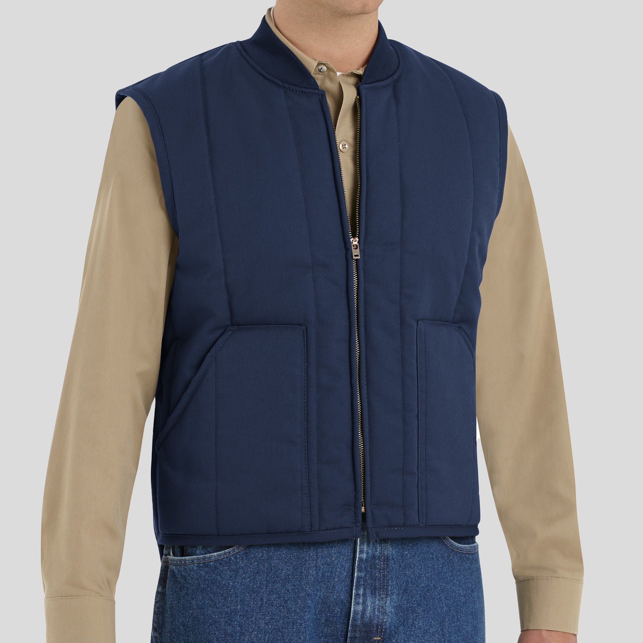 Quilted Vest | Navy