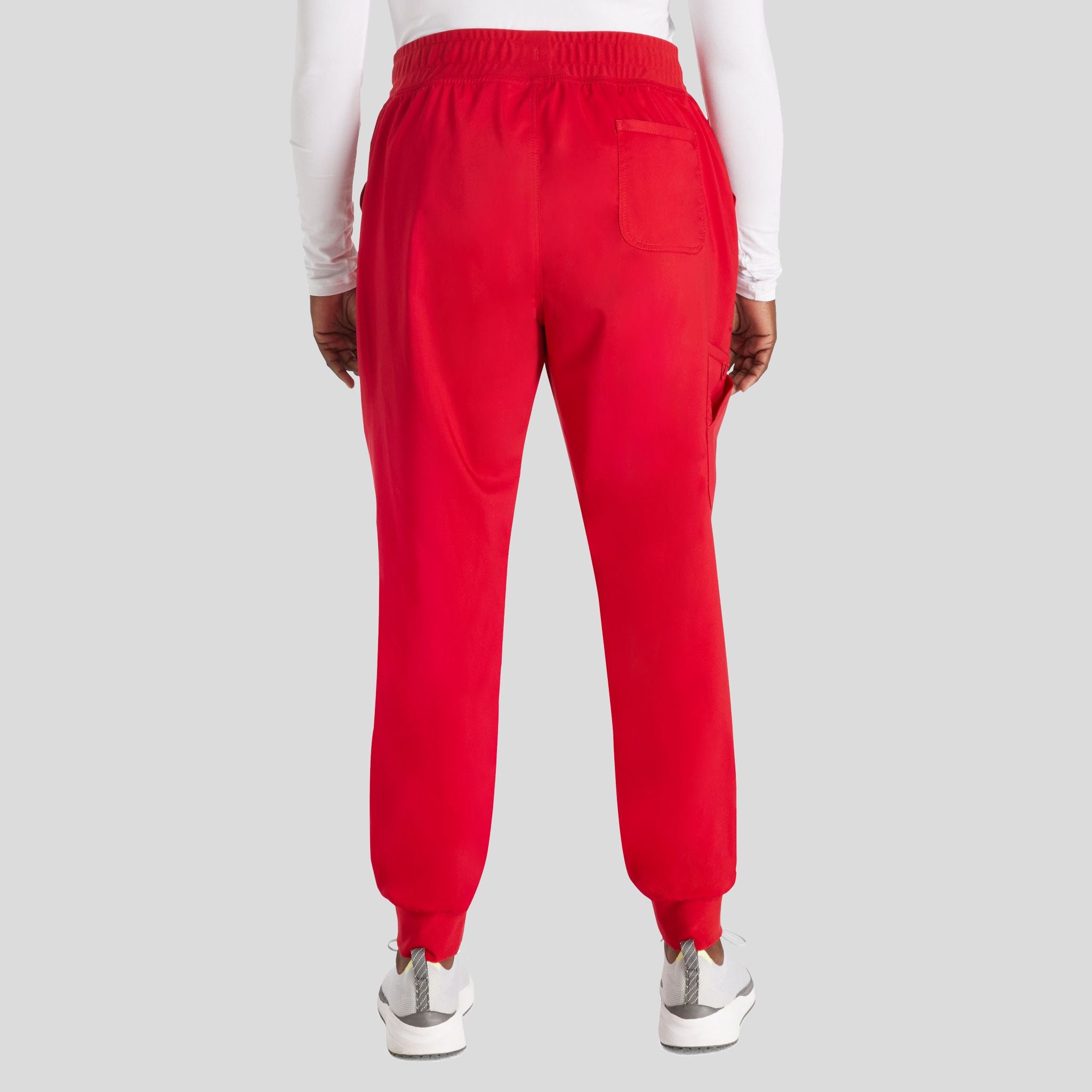 Women's Mid Rise Jogger Scrub Pant | Red