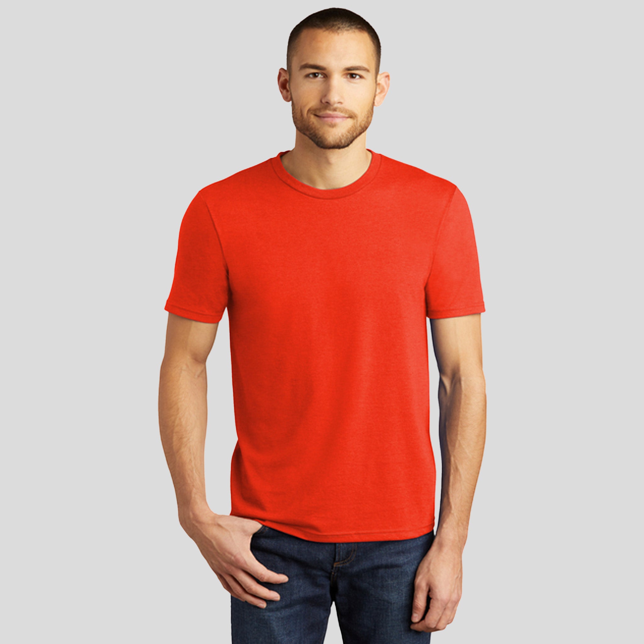 Perfect Tri® Tee | Deep Orange Heather