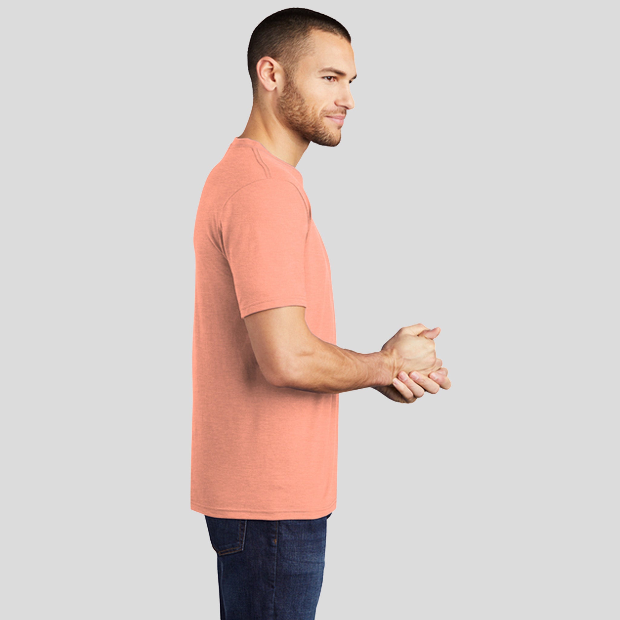 Perfect Tri® Tee | Heathered Dusty Peach