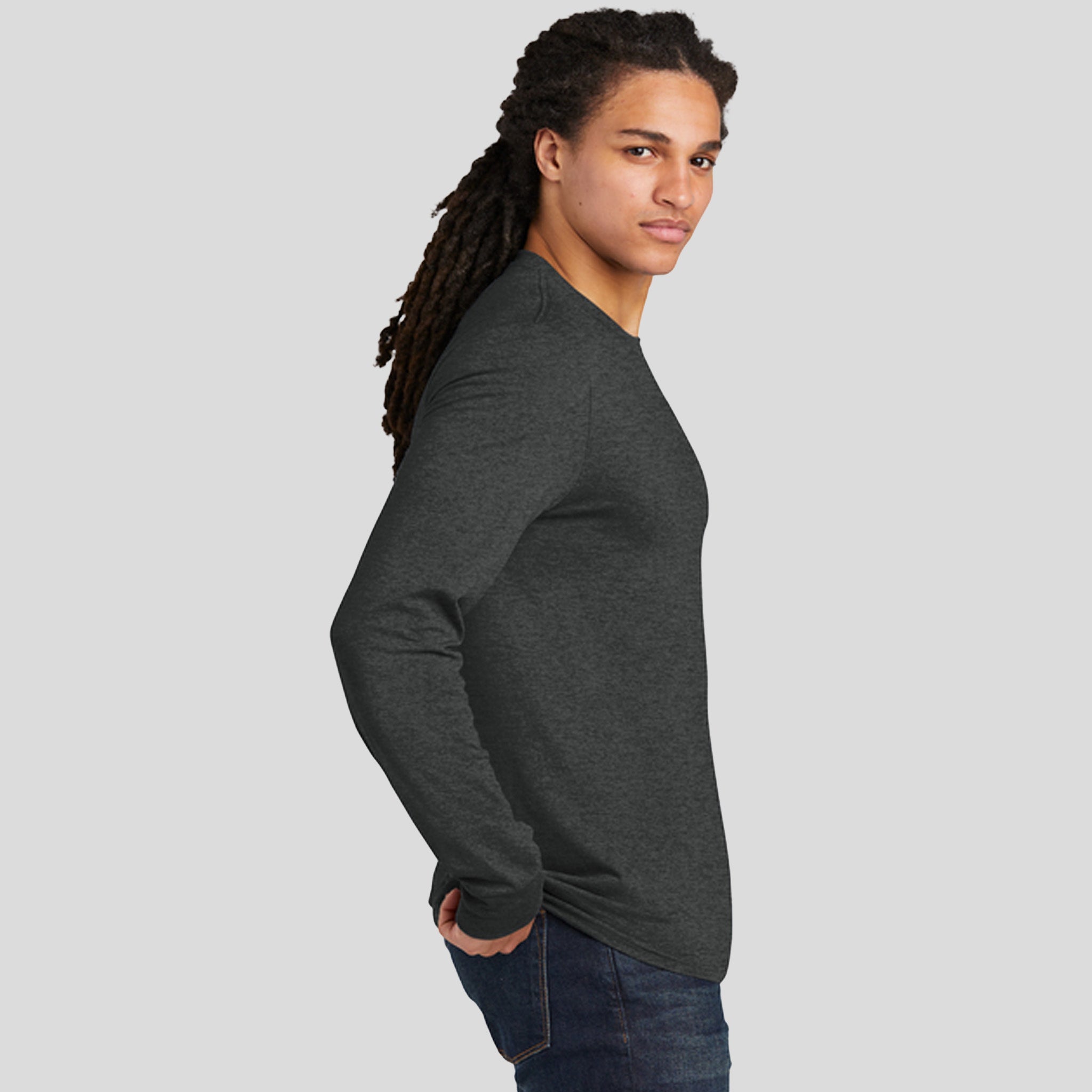 Perfect Tri® Long Sleeve Tee | Black Frost