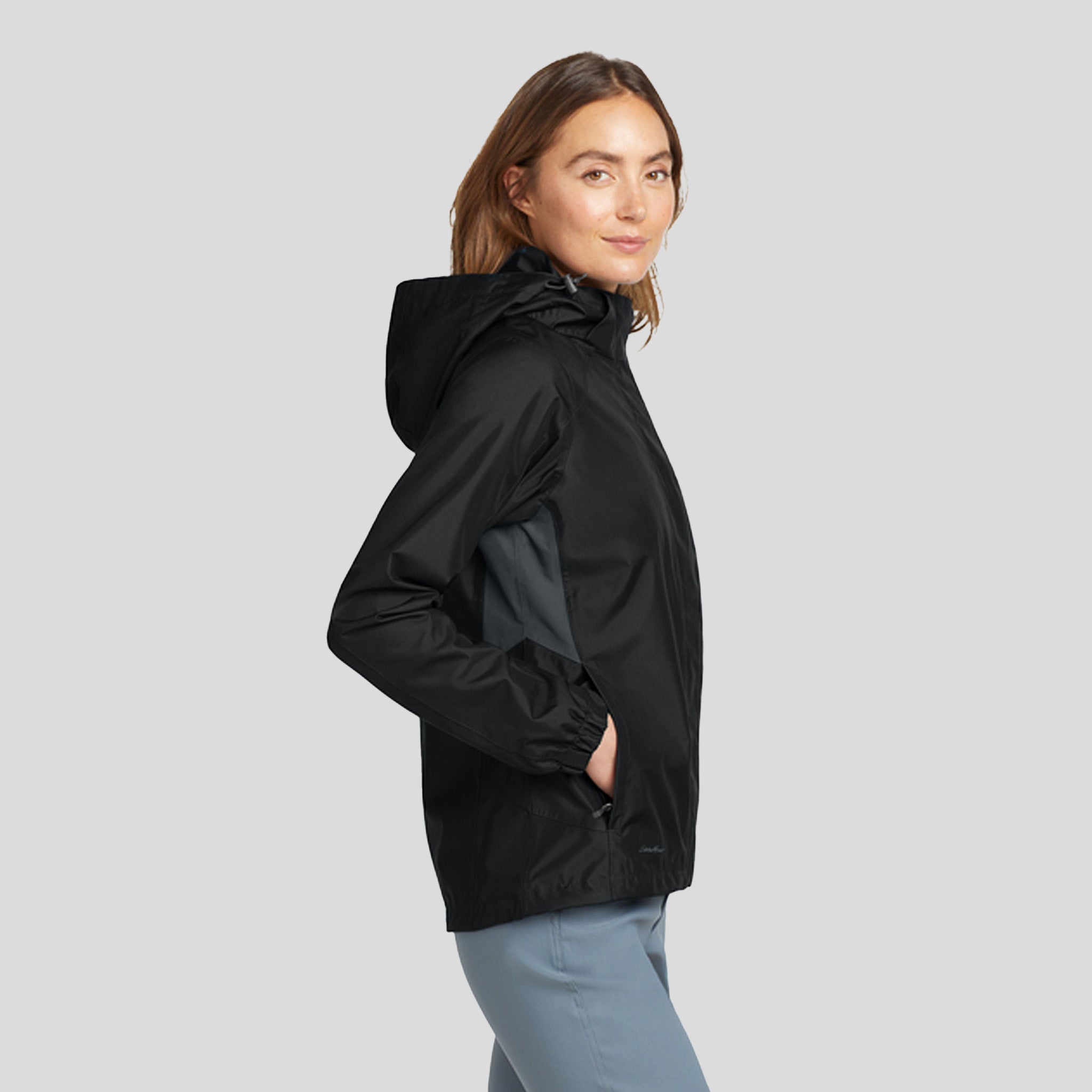 Women's Rain Jacket | Black/Steel Grey