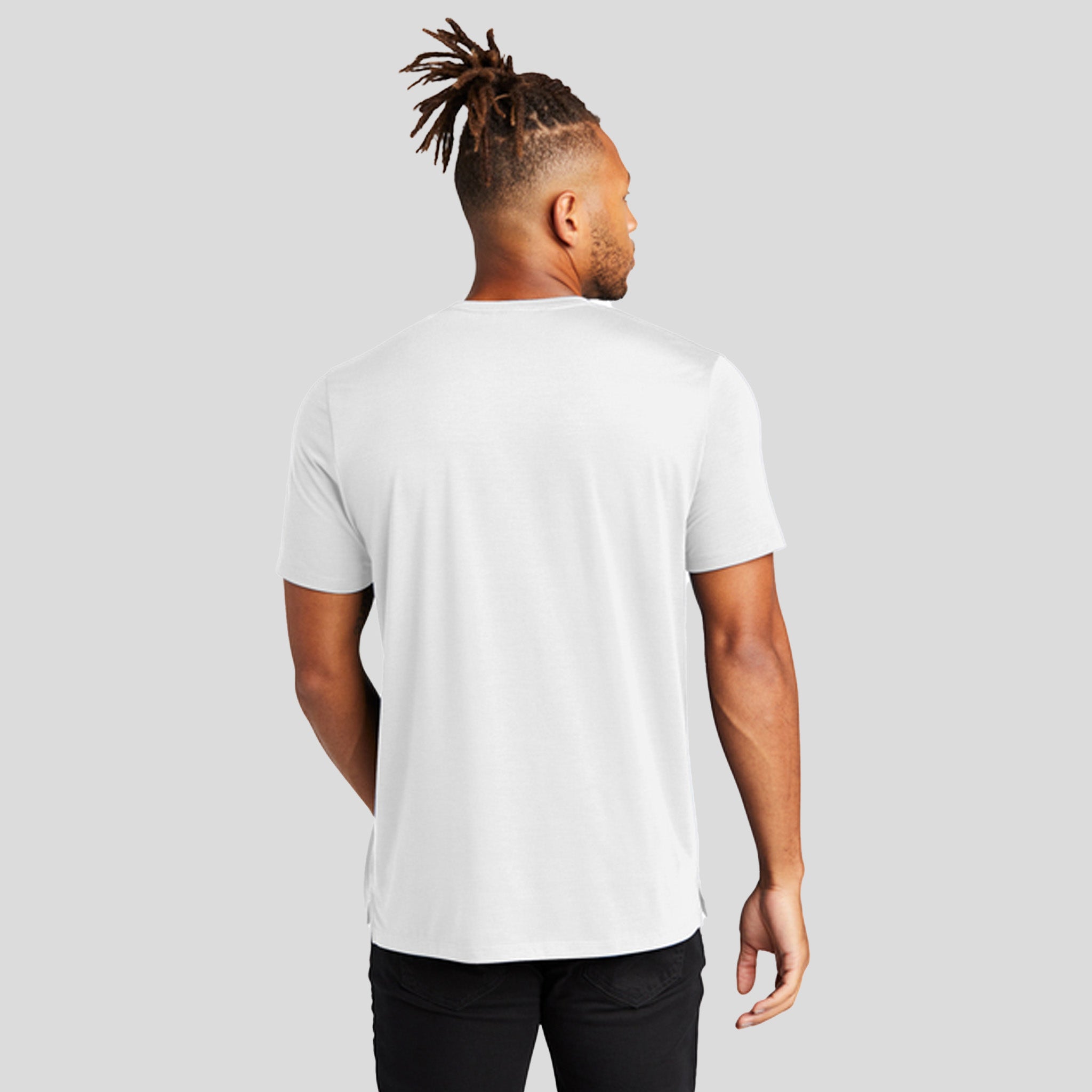 Stretch Jersey Crew | White