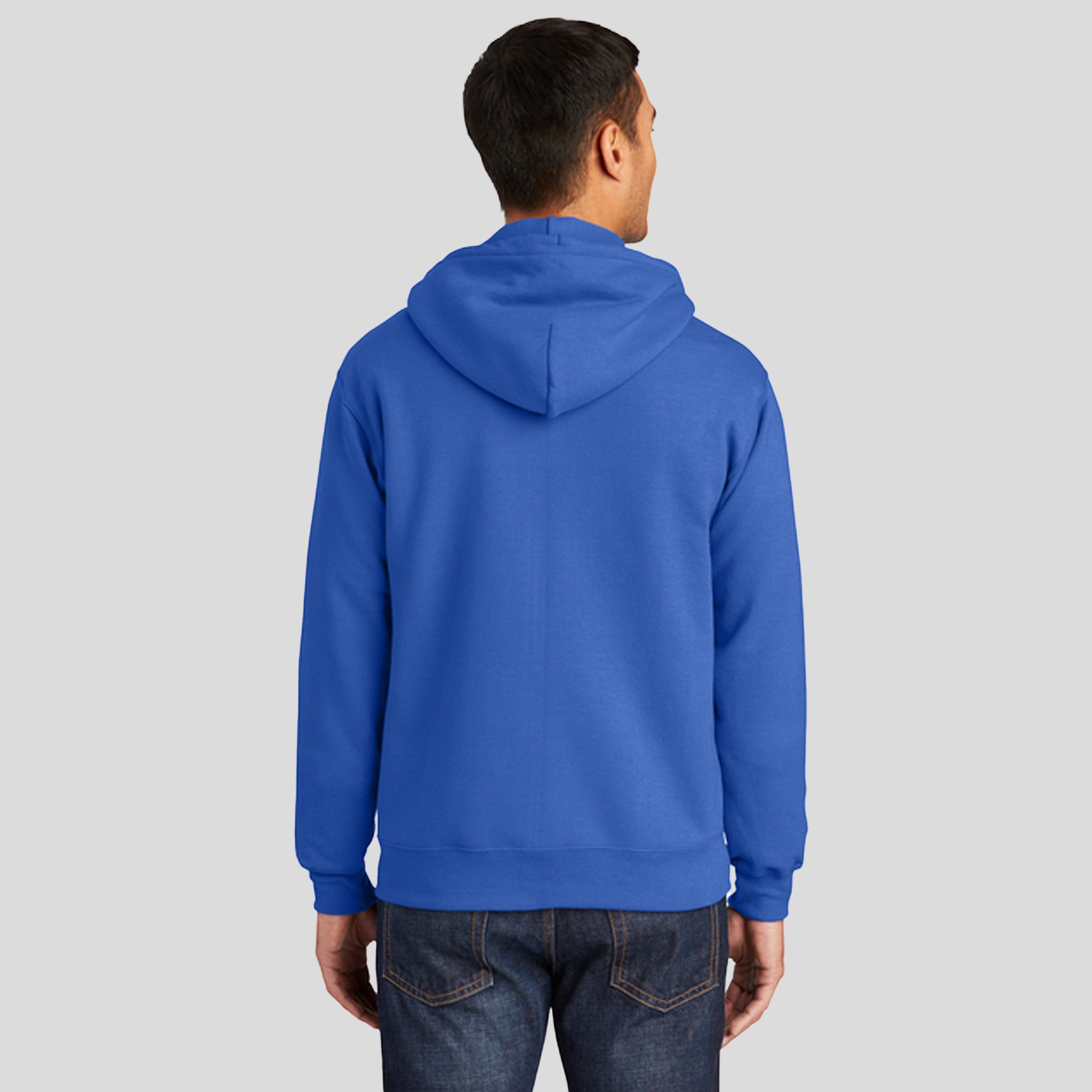 Tall Essential Fleece Full-Zip Hooded Sweatshirt  | Royal