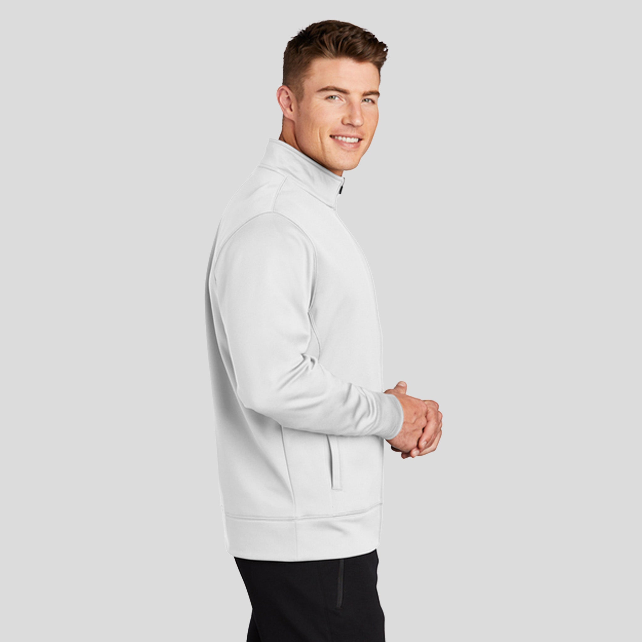 Sport-Wick® Fleece Full-Zip Jacket | White