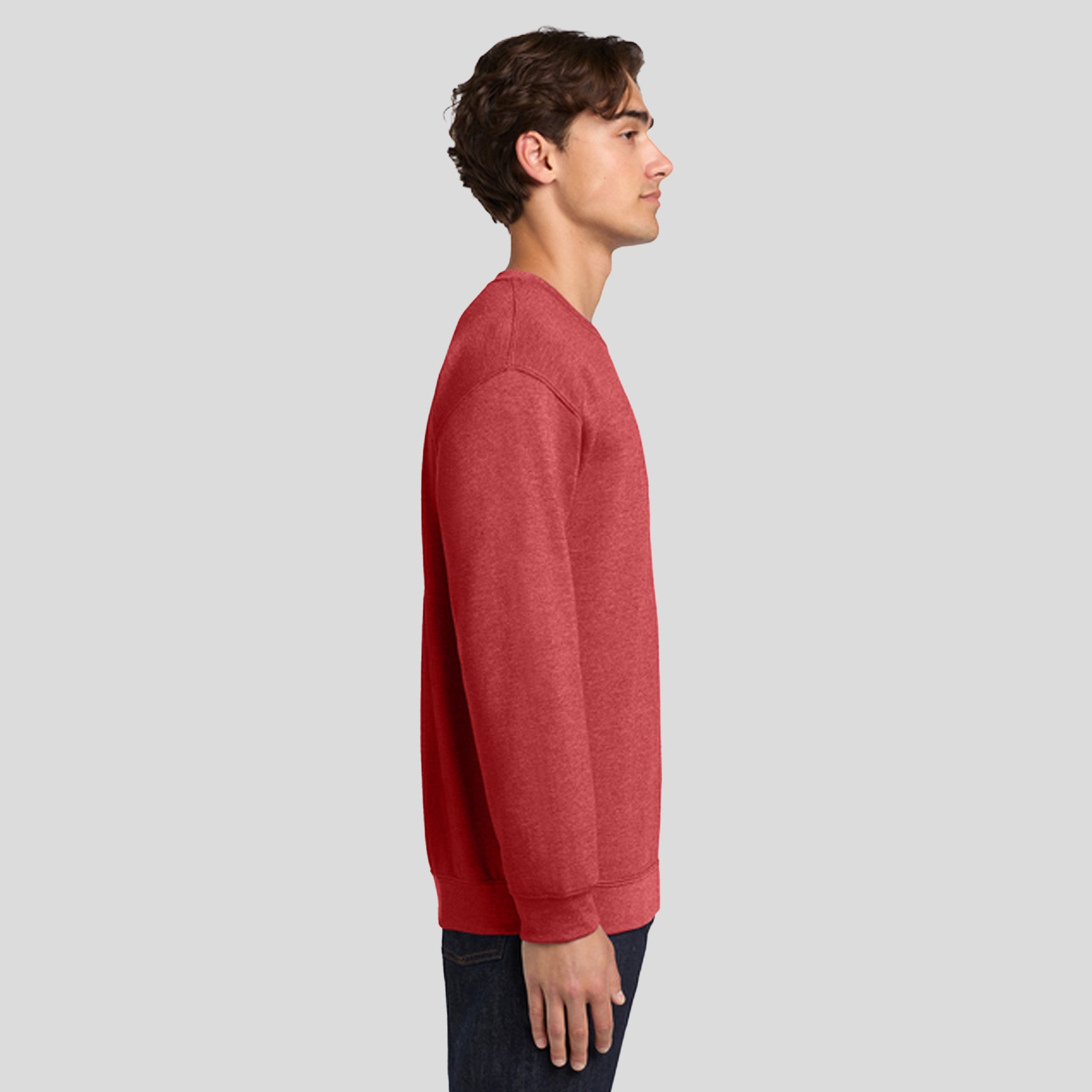 Heavy Blend™ Crewneck Sweatshirt | Heather Scarlet Red