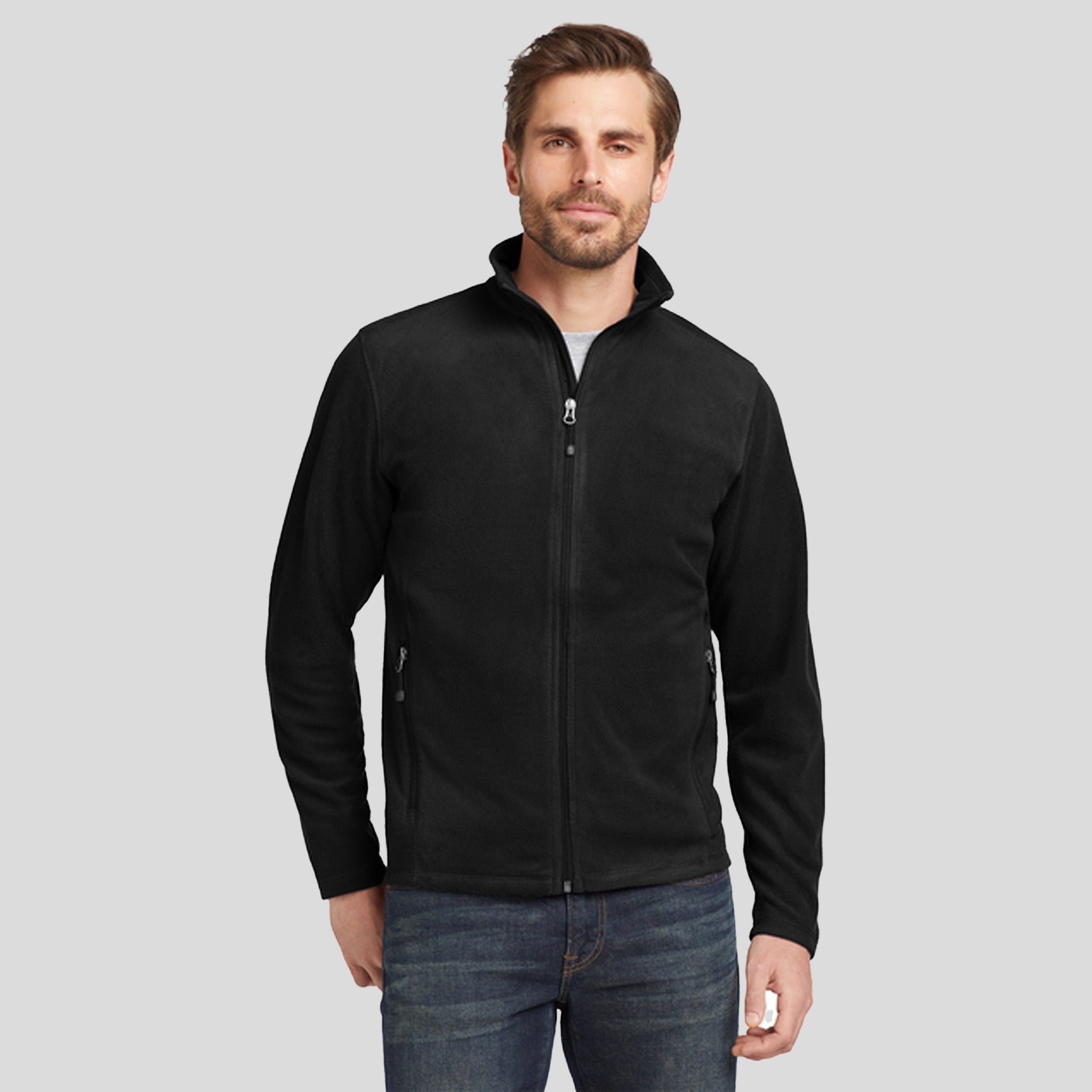 Full-Zip Microfleece Jacket | Black