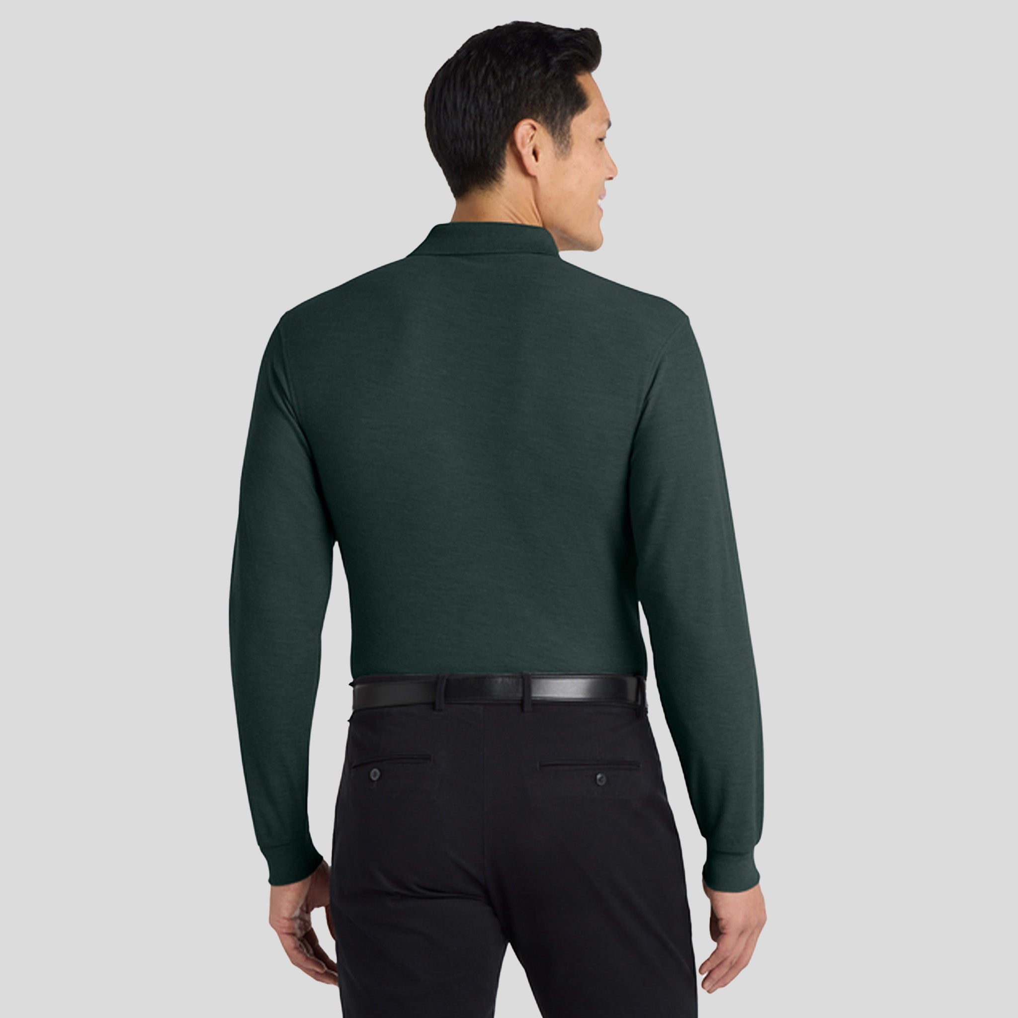 Silk Touch™ Long Sleeve Polo | Dark Green