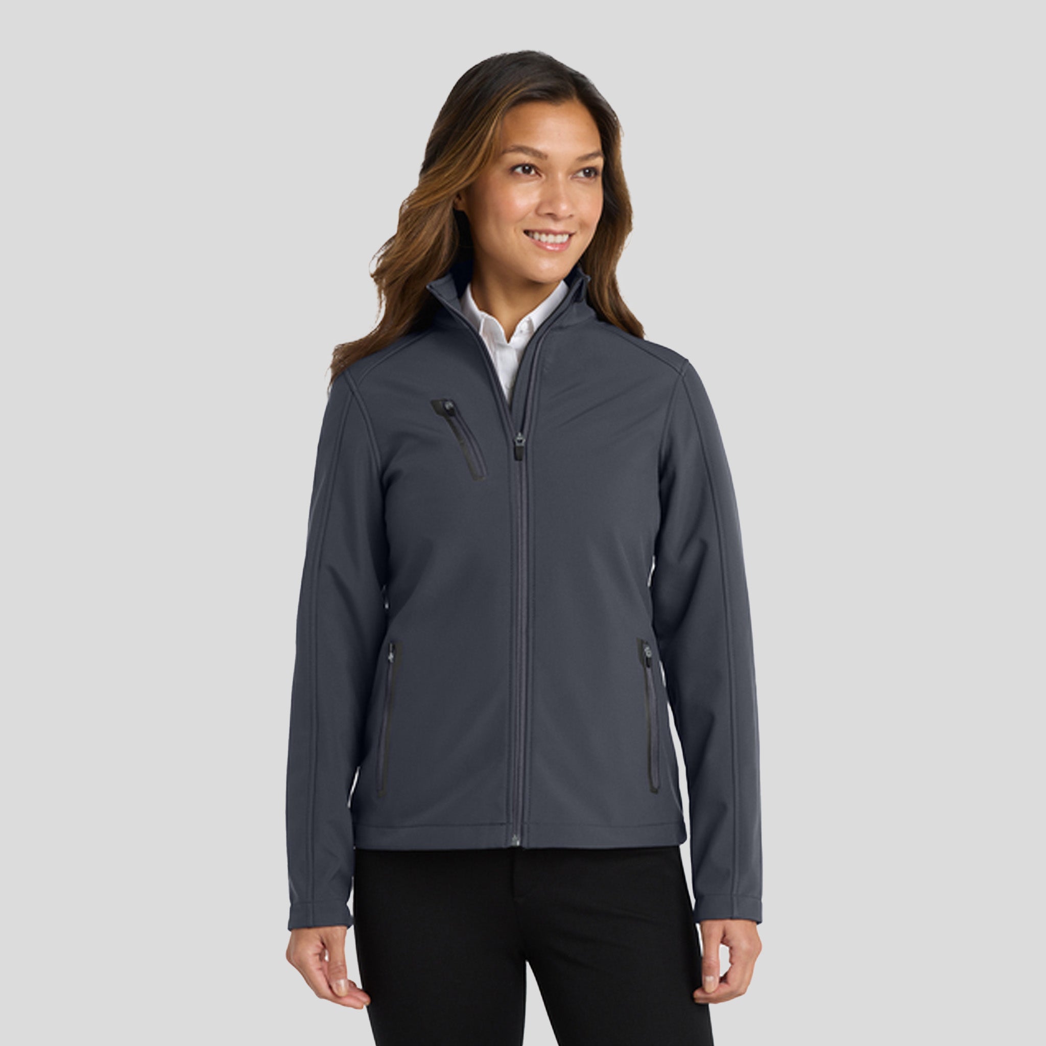 Women's Welded Soft Shell Jacket | Battleship Grey