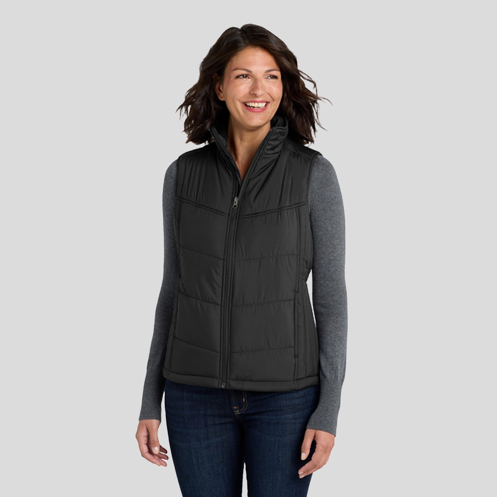Women's Puffy Vest | Black