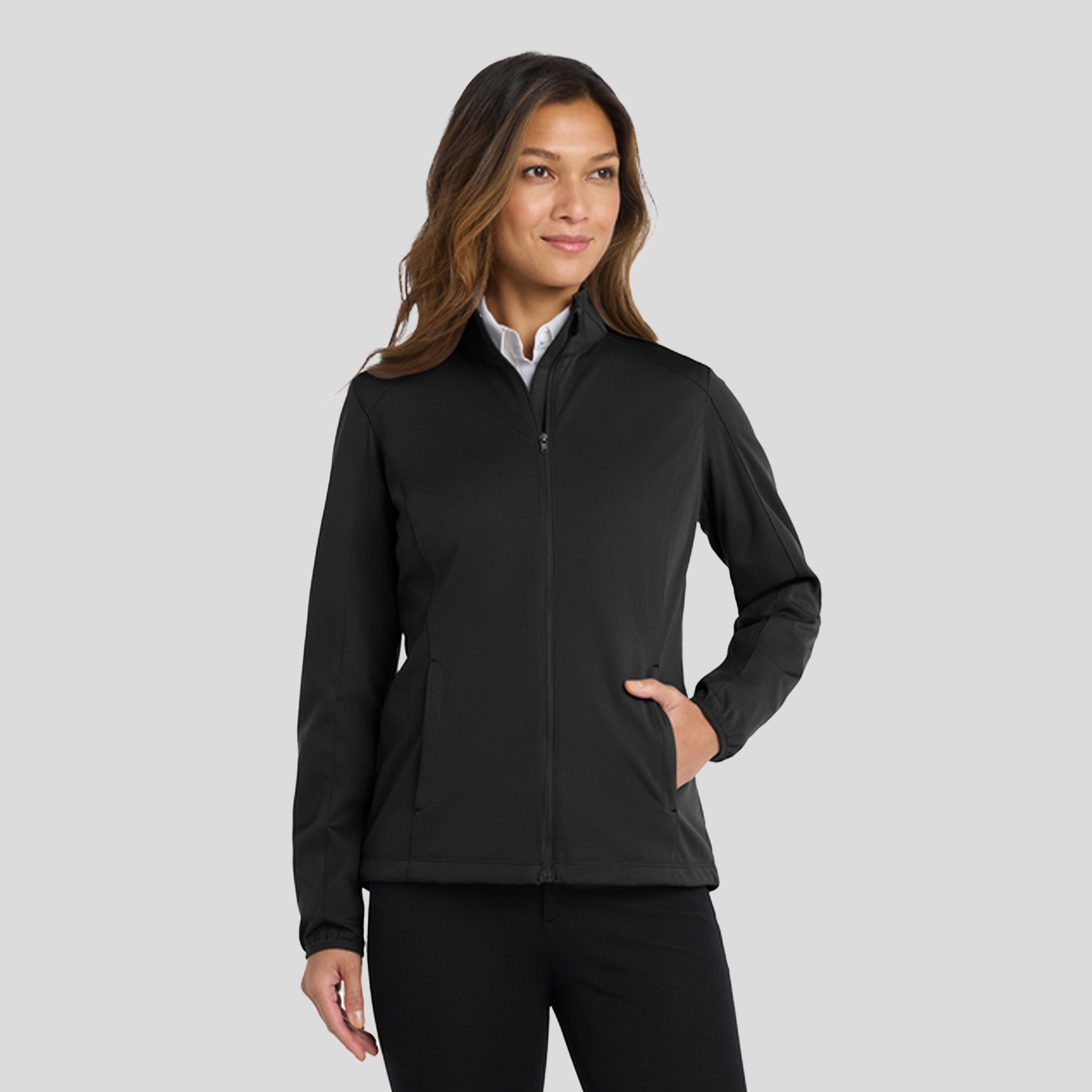 Women's Active Soft Shell Jacket | Deep Black