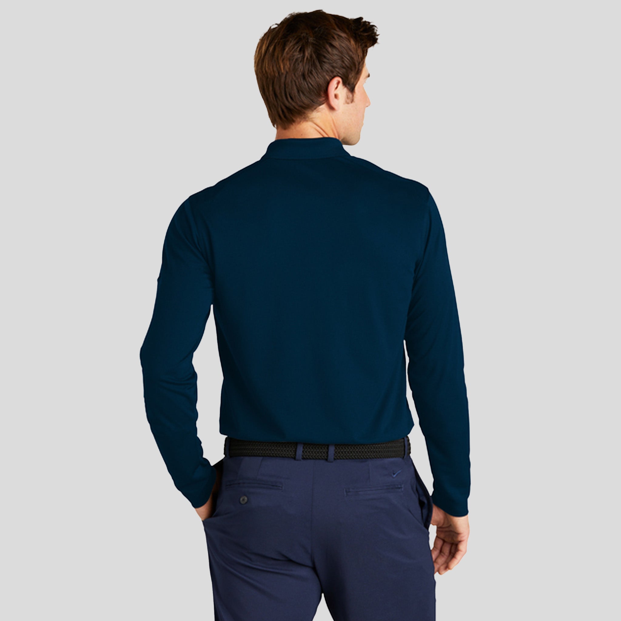Dri-FIT Micro Pique 2.0 Long Sleeve Polo | Navy