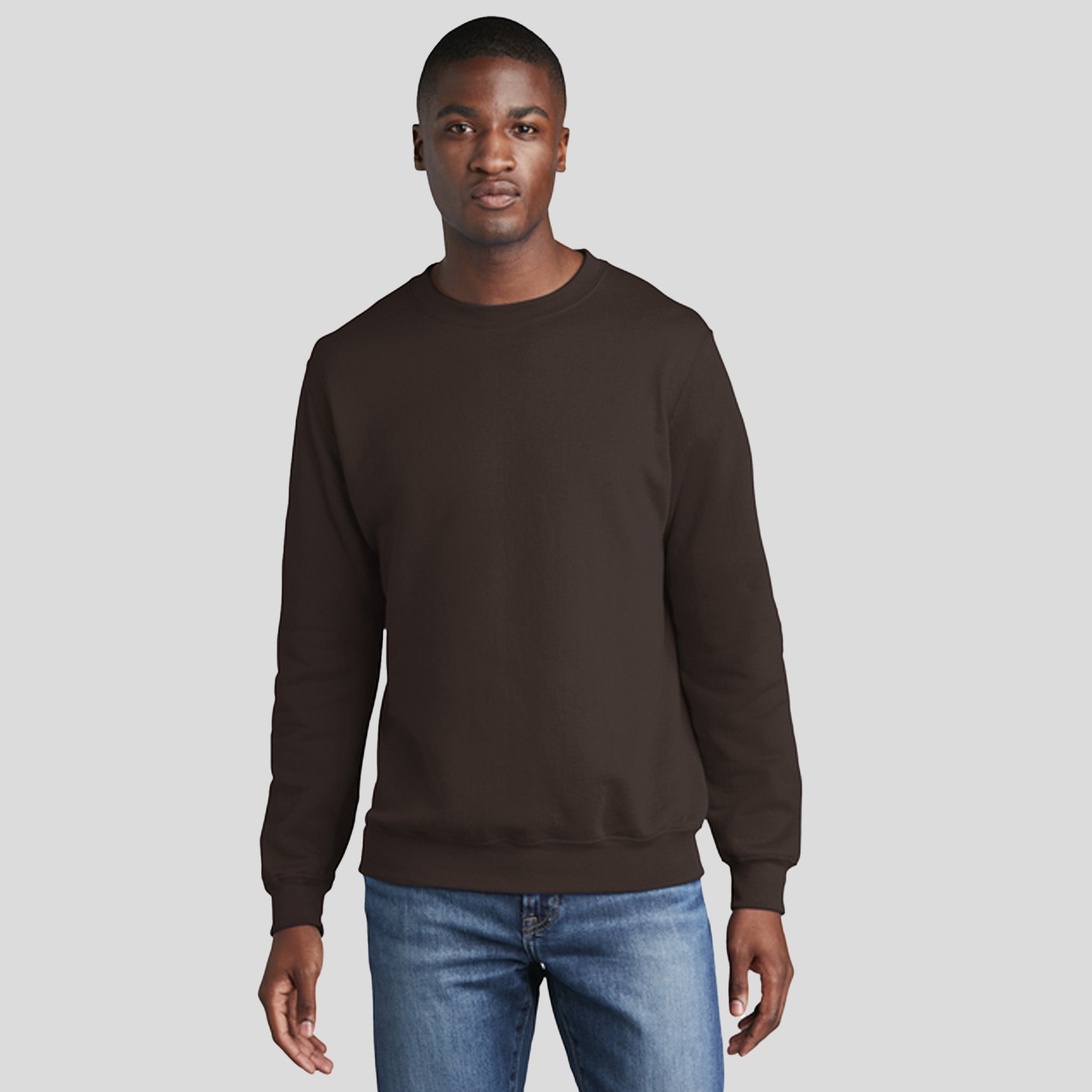 Core Fleece Crewneck Sweatshirt | Dark Chocolate Brown