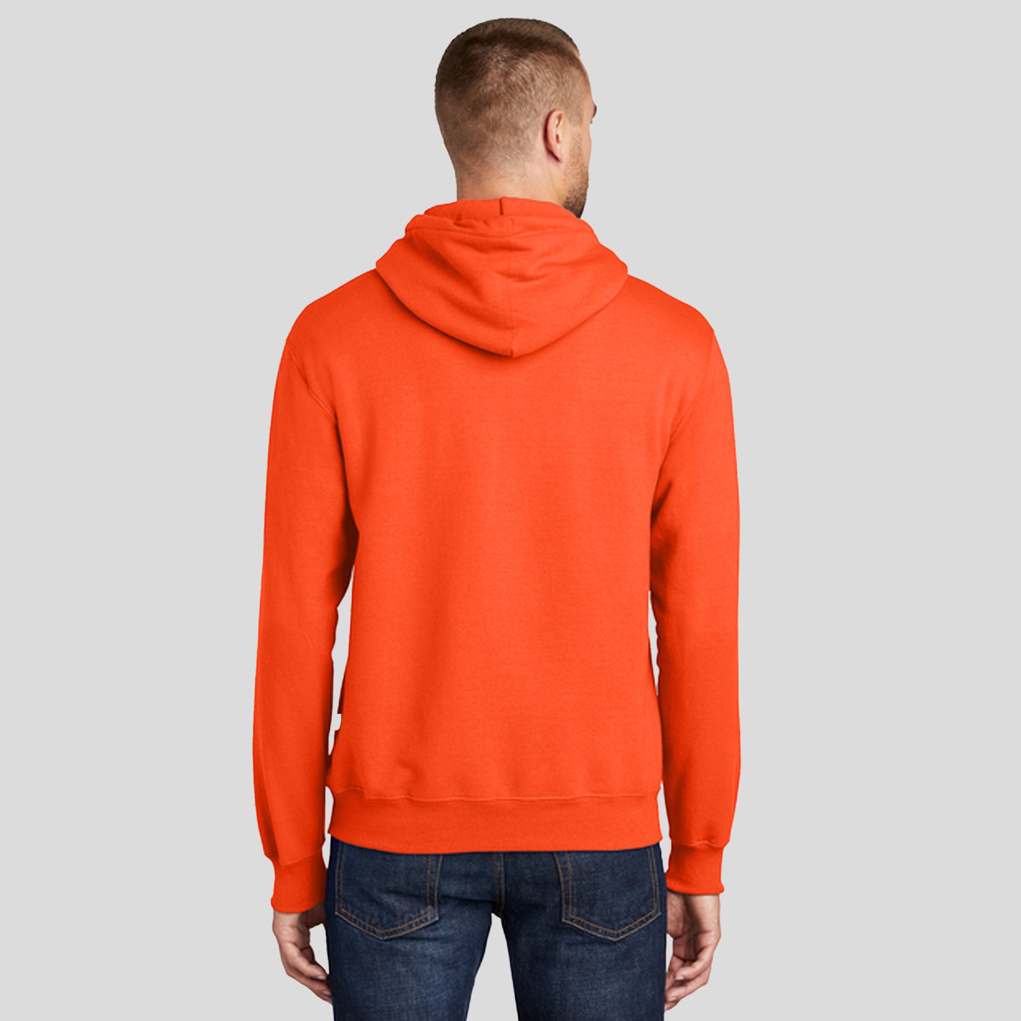 Tall Essential Fleece Pullover Hooded Sweatshirt | Safety Orange