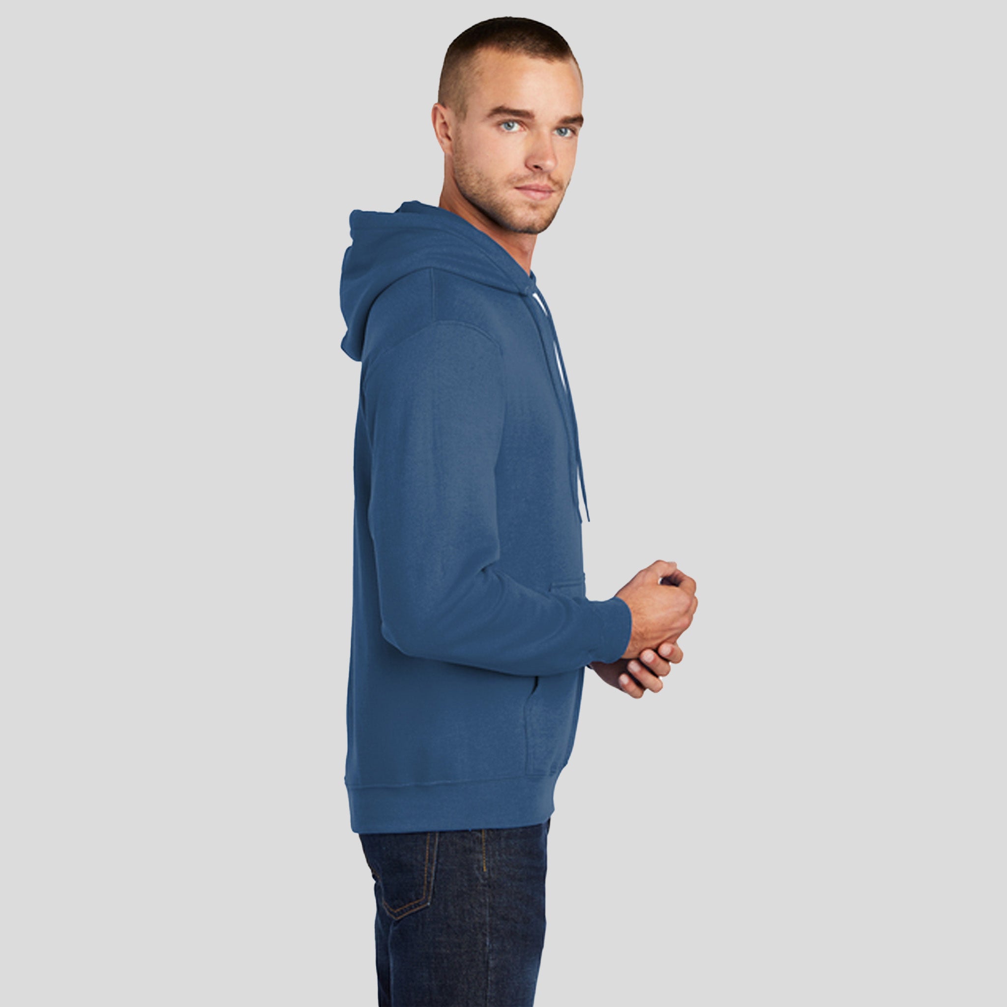 Core Fleece Pullover Hooded Sweatshirt | Neptune Blue