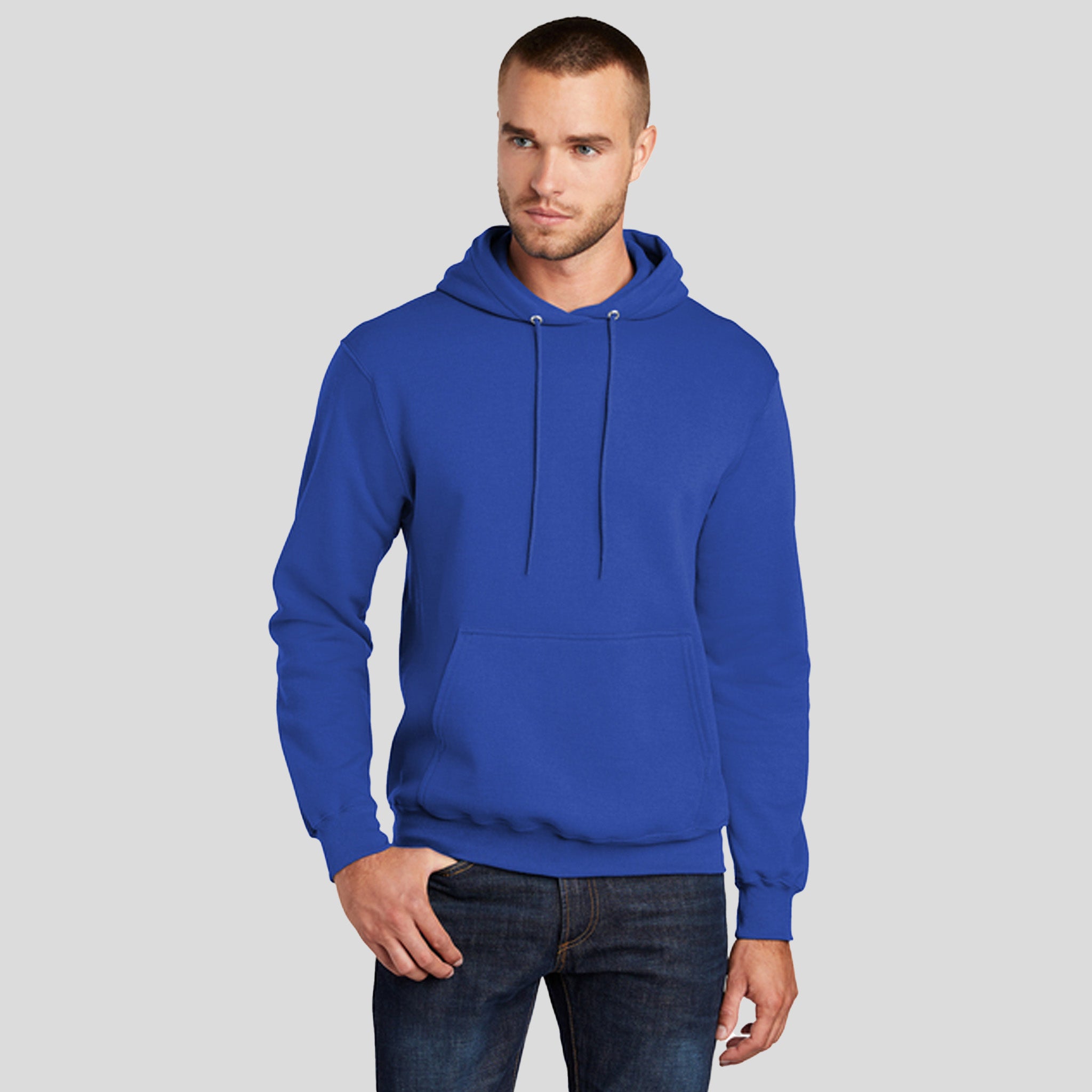 Core Fleece Pullover Hooded Sweatshirt | True Royal
