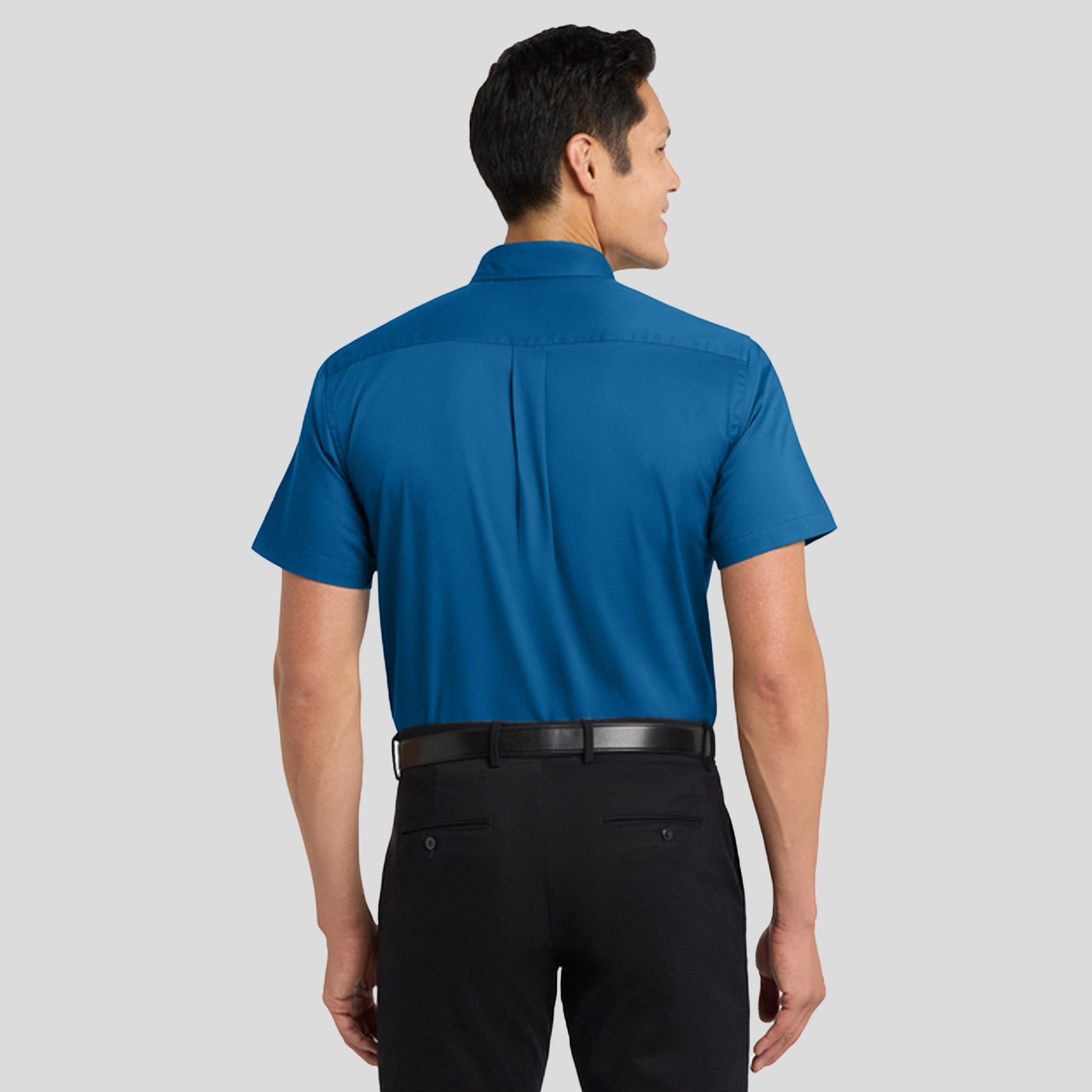 Short Sleeve Easy Care Shirt | Strong Blue