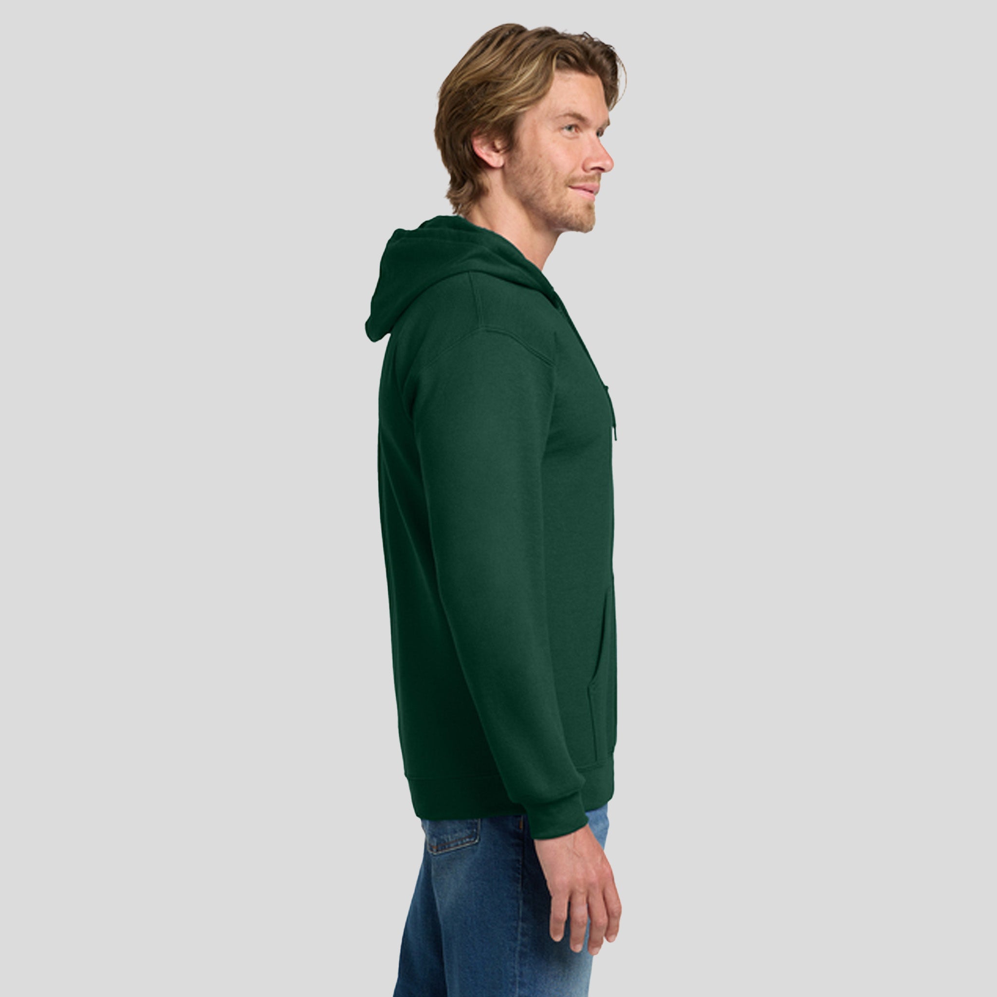 Heavy Blend™ Full-Zip Hooded Sweatshirt | Forest Green