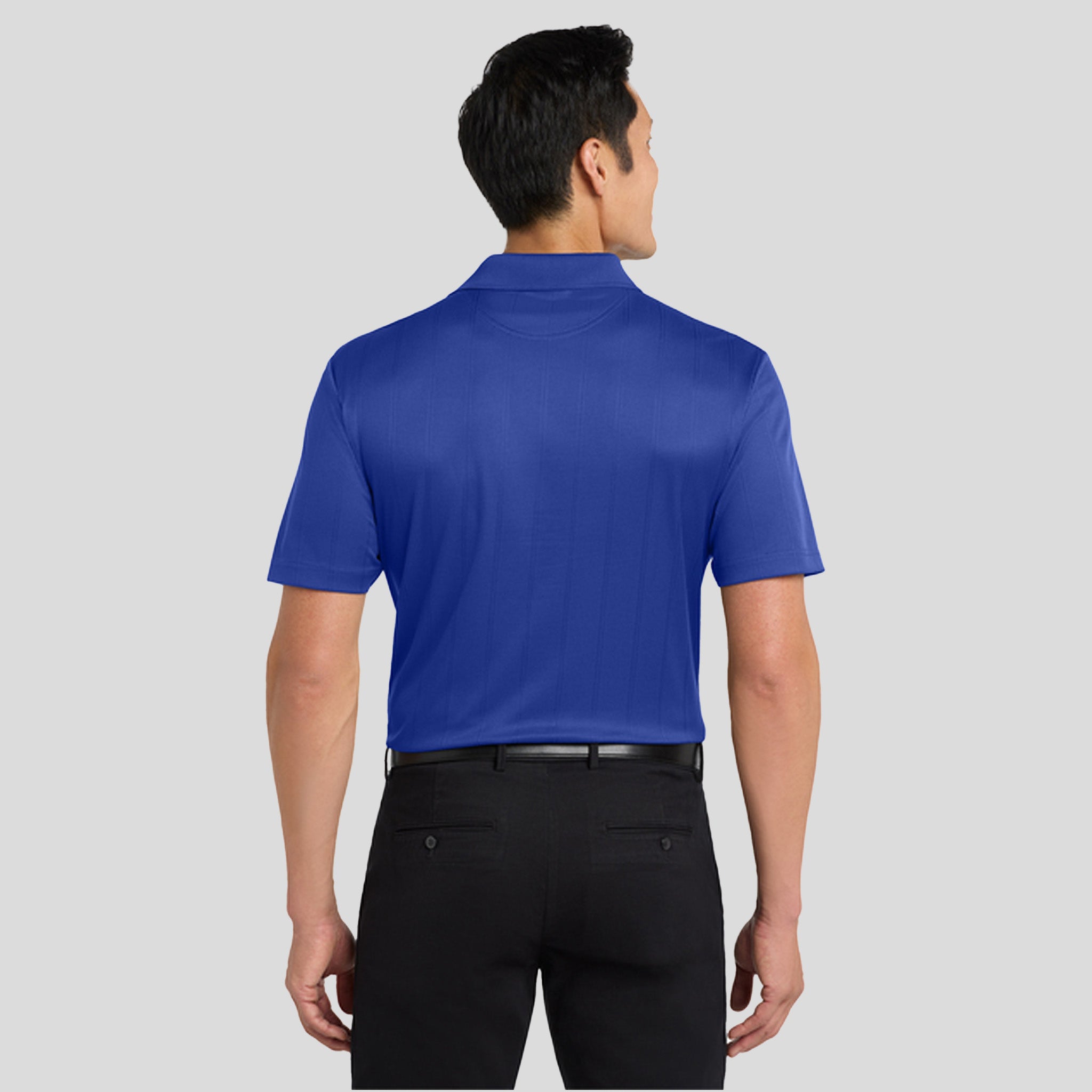 Performance Fine Jacquard Polo | Hyper Blue