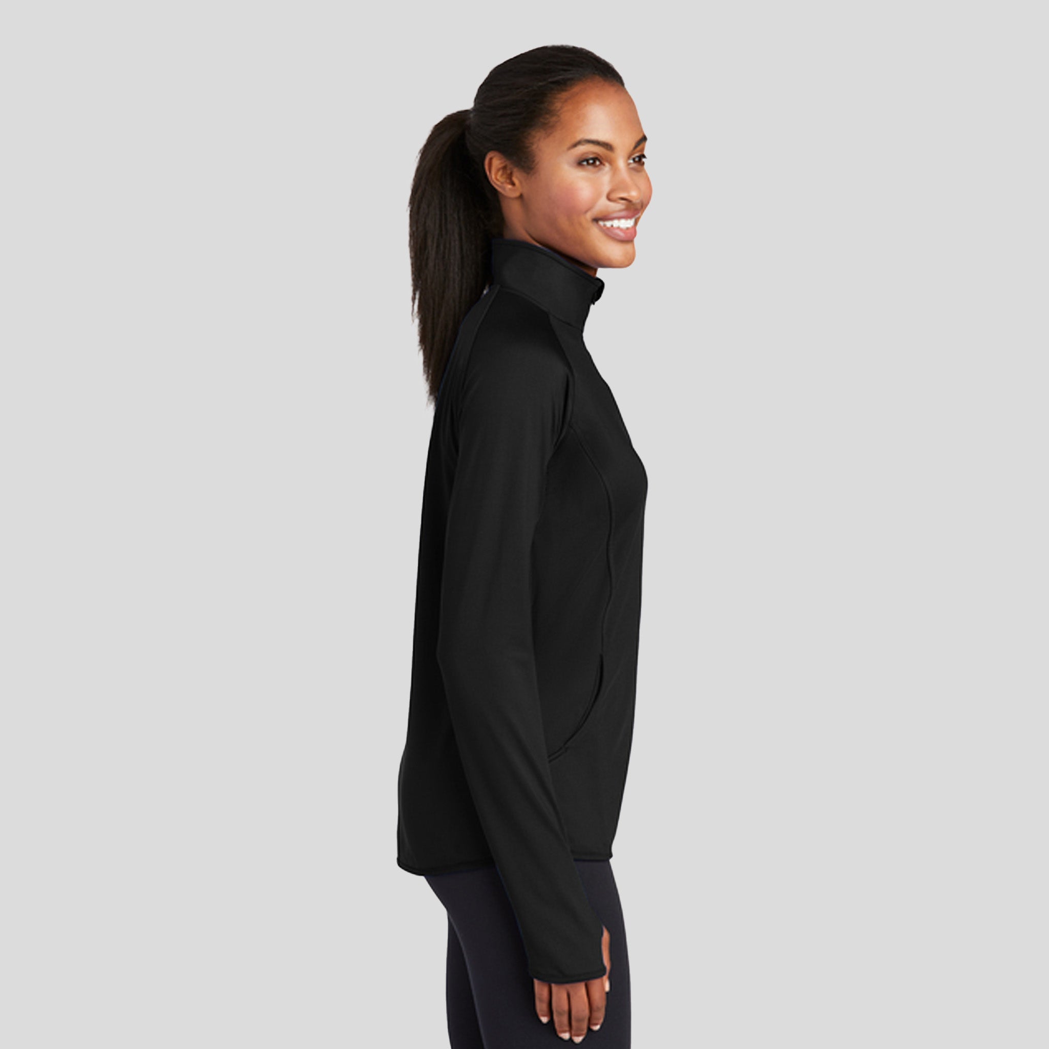 Women's Sport-Wick® Stretch 1/4-Zip Pullover | Black