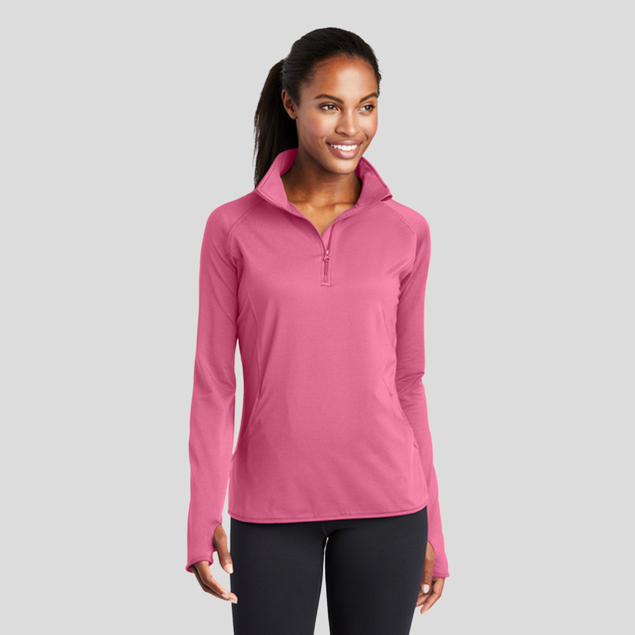 Women's Sport-Wick® Stretch 1/4-Zip Pullover | Dusty Rose