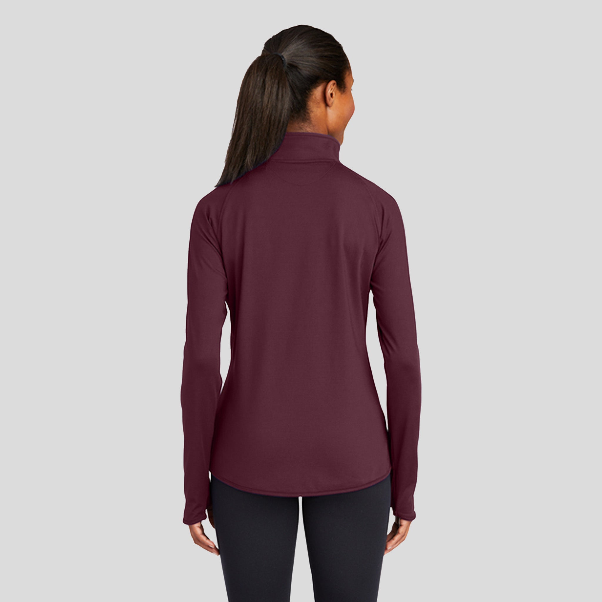 Women's Sport-Wick® Stretch 1/4-Zip Pullover | Maroon