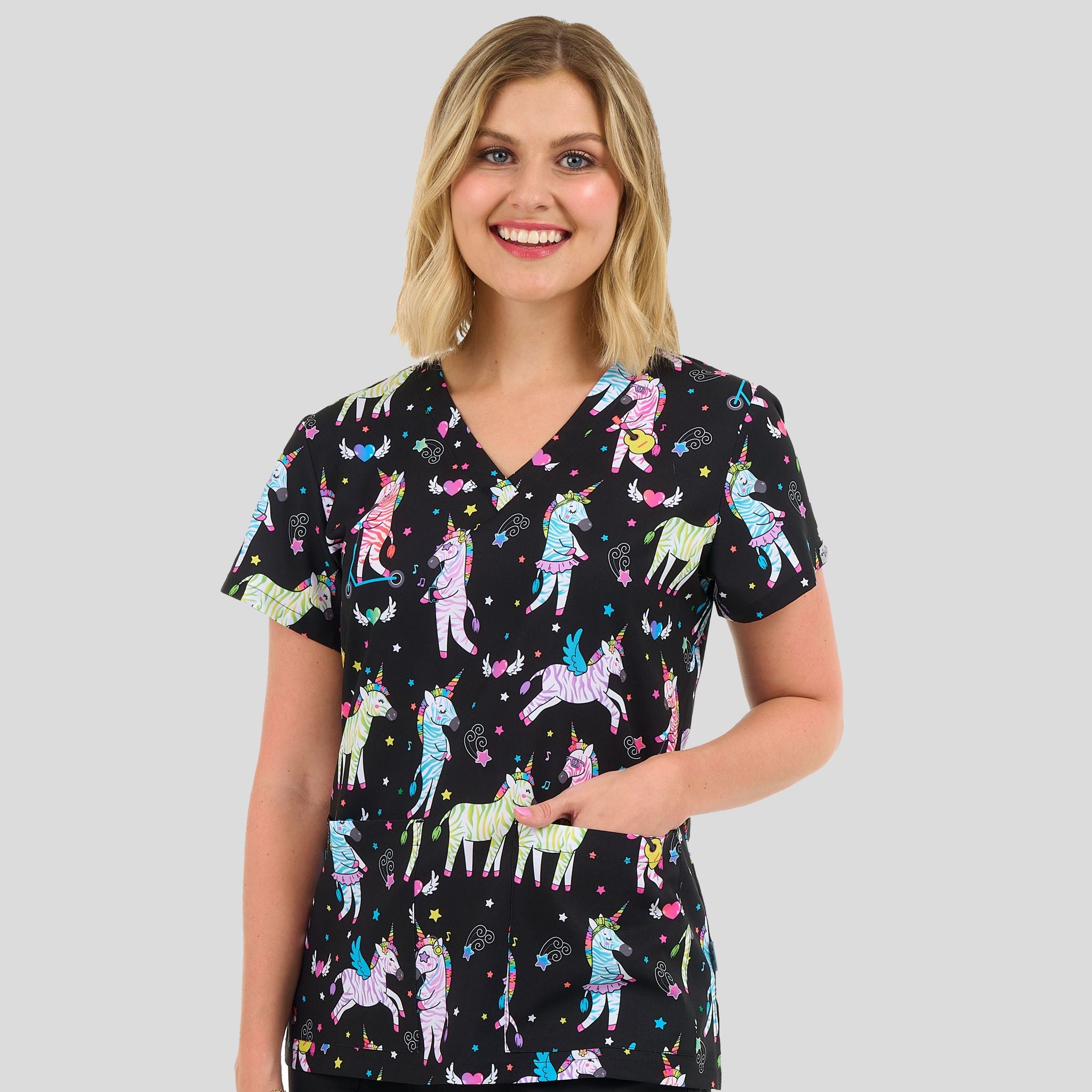 Audrey Print Top | Zebra Pride